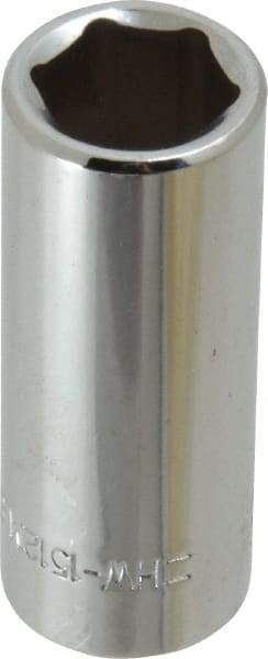 Blackhawk by Proto - 3/8" Drive, Deep Hand Socket - 6 Points, 1-13/16" OAL, Chrome Finish - Eagle Tool & Supply