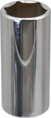 Blackhawk by Proto - 3/4", 3/8" Drive, Deep Hand Socket - 6 Points, 2-13/64" OAL, Chrome Finish - Eagle Tool & Supply