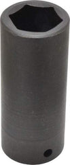 Blackhawk by Proto - 1/2" Drive 1" Deep Impact Socket - 6 Points, 3-1/2" OAL - Eagle Tool & Supply