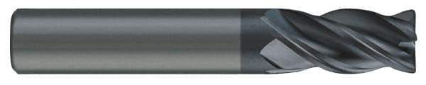 SGS - 9/16", 4 Flute, Single End, Solid Carbide, 0.03" Corner Radius End Mill - 6" OAL, Right Hand Flute, 1-1/8" LOC, Right Hand Cut, 2-1/2" Extended Reach - Eagle Tool & Supply