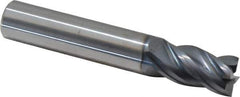 SGS - 14mm, 26mm LOC, 14mm Shank Diam, 83mm OAL, 4 Flute, Solid Carbide Square End Mill - Single End, AlTiN Finish, Spiral Flute, Variable° Helix, Right Hand Cut, Right Hand Flute, Series Z1M - Eagle Tool & Supply