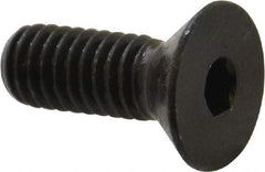 Made in USA - 5/16-18 UNC Hex Socket Drive, 82° Flat Screw - Alloy Steel, Black Oxide Finish, Fully Threaded, 7/8" OAL - Eagle Tool & Supply