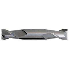1/2″ × 1/2″ × 5/8″ × 3″ RHS / RHC Solid Carbide 2-Flute Square End General Purpose End Mill - Bright - Exact Industrial Supply