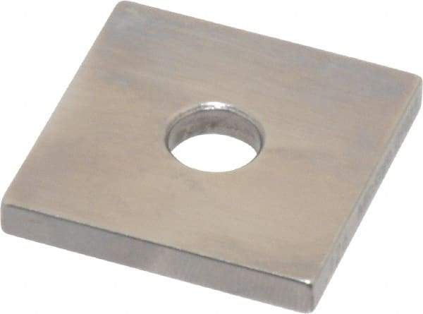 Mitutoyo - 0.126" Square Steel Gage Block - Accuracy Grade 0, Includes Certificate of Inspection - Eagle Tool & Supply