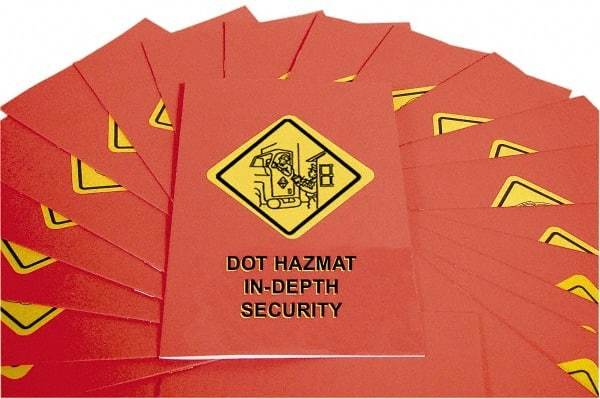 Marcom - DOT In-Depth HazMat Security Training Training Booklet - English, Regulatory Compliance Series - Eagle Tool & Supply