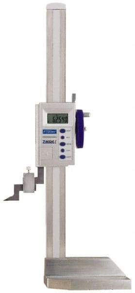 Fowler - 12" Electronic Height Gage - 0.0005" Resolution, Accurate to 0.002", LCD Display - Eagle Tool & Supply