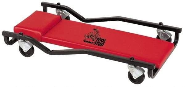 Whiteside - 400 Lb Capacity, 4 Wheel Extra Wide Creeper - Steel, 40" Long x 4" Overall Height x 20" Wide - Eagle Tool & Supply