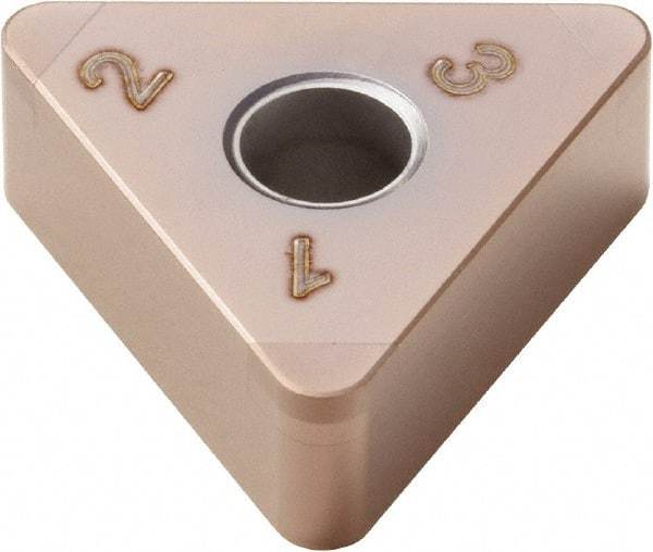 Seco - TNGA331 S Grade CBN010 PCBN Turning Insert - 60° Triangle, 3/8" Inscr Circle, 3/16" Thick, 1/64" Corner Radius - Eagle Tool & Supply