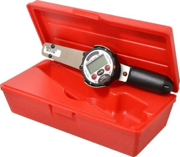 Proto - 1/4" Drive Electronic Digital Torque Wrench - 0.63 Ft/Lb to 6 Ft/Lb Torque, 11" OAL, 0.01 N/m Graduation, Fixed Head - Eagle Tool & Supply