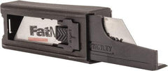 Stanley - 10 Piece High Carbon Steel Utility Knife Blade - 2-7/16" OAL, 0.024" Blade Thickness - Eagle Tool & Supply