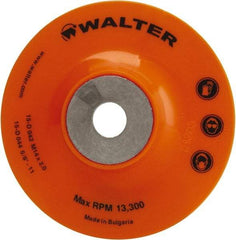 WALTER Surface Technologies - 4-1/2" Diam Disc Backing Pad - 5/8-11 Thread - Eagle Tool & Supply