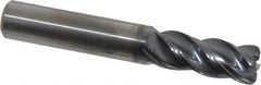 Kennametal - 3/8", 4 Flute, Solid Carbide, 0.06" Corner Radius End Mill - 2-1/2" OAL, 7/8" LOC - Eagle Tool & Supply