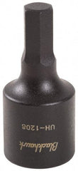 Blackhawk by Proto - 1/2" Drive, 7/16" Impact Hex Bit Socket - 4-5/8" OAL - Eagle Tool & Supply