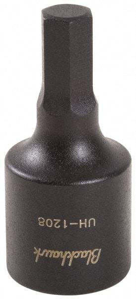 Blackhawk by Proto - 1/2" Drive, 5/16" Impact Hex Bit Socket - 4-5/8" OAL - Eagle Tool & Supply