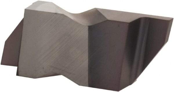 Kennametal - 3062NG Grade KCU25, 1/16" Cutting Width Carbide Grooving Insert - 0.0941" Max Depth of Cut, Right Hand, 0.0075" Corner Radius, AlTiN Finish - Eagle Tool & Supply