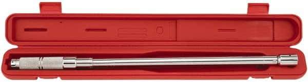 Proto - 1/2" Drive Interchangeable Head Torque Wrench Assembly - 3 N/m to 250 Ft/Lb Torque, 26" OAL - Eagle Tool & Supply