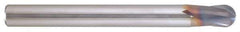 Niagara Cutter - 12mm Diam, 12mm LOC, 2 Flute Solid Carbide Ball End Mill - AlTiN Finish, Single End, 100mm OAL, 12mm Shank Diam, Spiral Flute - Eagle Tool & Supply