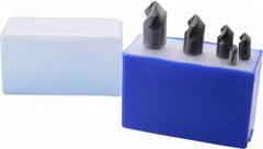 M.A. Ford - 5 Piece, 1/4 to 3/4" Head Diam, 82° Included Angle, Single End Countersink Set - Eagle Tool & Supply