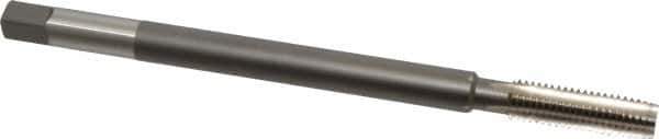 Hertel - 1/2-13 UNC, 4 Flute Plug Hand Pulley Tap - High Speed Steel, Bright Finish, H3 Thread Limit, 8" OAL, 0.507" Shank Diam - Eagle Tool & Supply