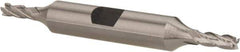 Hertel - 5/32", 7/16" LOC, 3/8" Shank Diam, 3-1/8" OAL, 4 Flute, Cobalt Square End Mill - Double End, Uncoated, Spiral Flute, 30° Helix, Centercutting, Right Hand Cut, Right Hand Flute - Eagle Tool & Supply