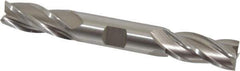 Hertel - 5/8", 1-3/8" LOC, 5/8" Shank Diam, 5" OAL, 4 Flute, Cobalt Square End Mill - Double End, Uncoated, Spiral Flute, 30° Helix, Centercutting, Right Hand Cut, Right Hand Flute - Eagle Tool & Supply