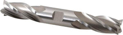 Hertel - 7/8", 1-7/8" LOC, 7/8" Shank Diam, 6-1/8" OAL, 4 Flute, Cobalt Square End Mill - Double End, Uncoated, Centercutting - Eagle Tool & Supply