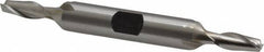 Hertel - 7/32", 1/2" LOC, 3/8" Shank Diam, 3-1/8" OAL, 2 Flute, Cobalt Square End Mill - Double End, Uncoated, Spiral Flute, 30° Helix, Centercutting, Right Hand Cut, Right Hand Flute - Eagle Tool & Supply