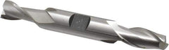 Hertel - 7/16", 13/16" LOC, 1/2" Shank Diam, 3-3/4" OAL, 2 Flute, Cobalt Square End Mill - Double End, Uncoated, Spiral Flute, 30° Helix, Centercutting, Right Hand Cut, Right Hand Flute - Eagle Tool & Supply