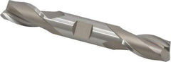 Hertel - 5/8", 1-1/8" LOC, 5/8" Shank Diam, 4-1/2" OAL, 2 Flute, Cobalt Square End Mill - Double End, Uncoated, Spiral Flute, 30° Helix, Centercutting, Right Hand Cut, Right Hand Flute - Eagle Tool & Supply