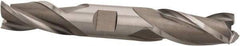 Hertel - 3/4", 1-5/8" LOC, 3/4" Shank Diam, 5-5/8" OAL, 3 Flute, High Speed Steel Square End Mill - Double End, Uncoated, Spiral Flute, 30° Helix, Centercutting, Right Hand Cut, Right Hand Flute - Eagle Tool & Supply