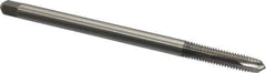 Hertel - 3/8-16 UNC 3 Flute H3 Bright Finish High Speed Steel Spiral Point Extension Tap - Plug Chamfer, 6" OAL, 3B Class of Fit - Eagle Tool & Supply