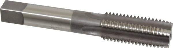 Hertel - 1-8 UNC 4 Flute H3 Bright Finish High Speed Steel Hand Extension Tap - Plug Chamfer, 6" OAL - Eagle Tool & Supply