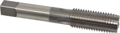 Hertel - 1-8 UNC 4 Flute H3 Bright Finish High Speed Steel Hand Extension Tap - Plug Chamfer, 6" OAL - Eagle Tool & Supply