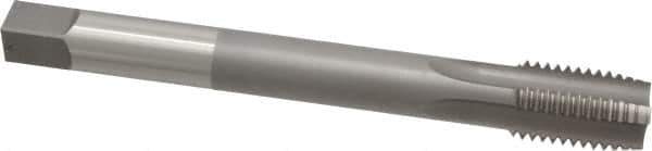 Hertel - 1-8 UNC 4 Flute H3 Bright Finish High Speed Steel Hand Extension Tap - Plug Chamfer, 8" OAL - Eagle Tool & Supply