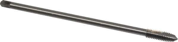 Hertel - 5/16-18 UNC 2 Flute H3 Bright Finish High Speed Steel Spiral Point Extension Tap - Plug Chamfer, 6" OAL, 3B Class of Fit - Exact Industrial Supply