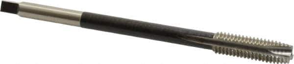 Hertel - 7/16-14 UNC 3 Flute H3 Bright Finish High Speed Steel Spiral Point Extension Tap - Plug Chamfer, 6" OAL, 3B Class of Fit - Eagle Tool & Supply