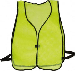 NMC - One Size Fits Most High Visibility Lime Mesh General Purpose Vest - Hook & Loop Closure, Polyester - Eagle Tool & Supply