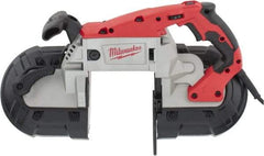 Milwaukee Tool - 120 Volt, Electric Handheld Bandsaw - 5 Inch (Round) and 5 x 5 Inch (Rectangular) Depth of Cut, 380 SFPM, 11 Amp - Eagle Tool & Supply