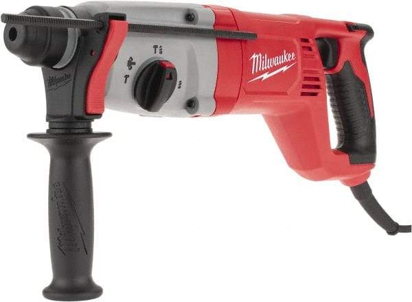 Milwaukee Tool - 120 Volt 1" SDS Plus Chuck Electric Rotary Hammer - 0 to 5,625 BPM, 0 to 1,500 RPM - Eagle Tool & Supply