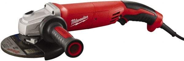 Milwaukee Tool - 5" Wheel Diam, 9,000 RPM, Corded Angle & Disc Grinder - 5/8-11 Spindle, 120 Volts, 13 Amps - Eagle Tool & Supply