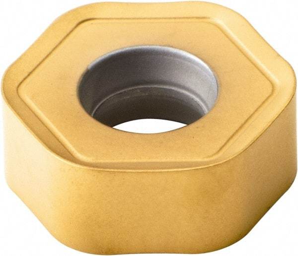 Kennametal - HNPJ438 HD Grade KC725M Carbide Milling Insert - TiN/TiCN/TiN Finish, 0.1741" Thick, 12mm Inscribed Circle - Eagle Tool & Supply