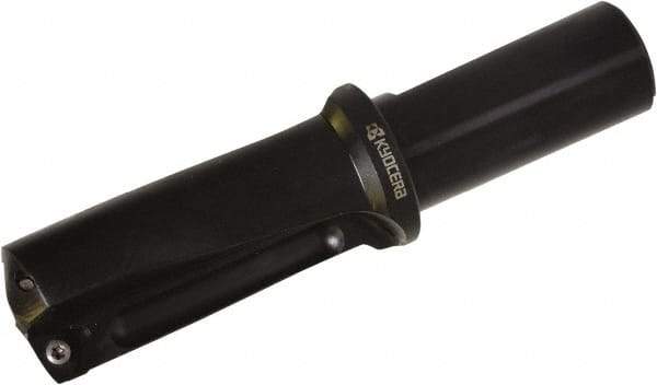 Kyocera - 1-3/4" Max Drill Depth, 2xD, 7/8" Diam, Indexable Insert Drill - 2 Inserts, 1" Shank Diam, Whistle Notch Shank - Eagle Tool & Supply