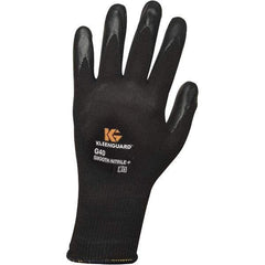 KleenGuard - Size S (7) Nitrile Coated Nylon General Protection Work Gloves - For General Purpose, Palm & Fingers Coated, Knit Wrist Cuff, Full Fingered, Black, Paired - Eagle Tool & Supply