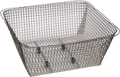 Graymills - 316 Stainless Steel Parts Washer Basket - 6" High x 13" Wide x 10" Long, Use with Ultrasonic Cleaners - Eagle Tool & Supply