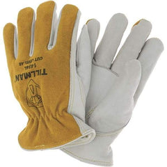 TILLMAN - Welder's & Heat Protective Gloves - LVL2 BRWN LRG 1/PR COWHIDE LTHR DRIVER GLV - Eagle Tool & Supply