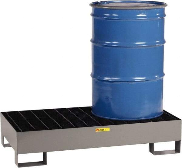 Little Giant - 33 Gal Sump Capacity, Steel Platform - Low Profile - 26" Long x 51" Wide x 10-1/2" High, 2,000 Lb Capacity - Eagle Tool & Supply