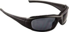 3M - Gray Lenses, Framed Safety Glasses - Anti-Fog, Scratch Resistant, Black Frame, Size Universal, Wrap Around - Eagle Tool & Supply