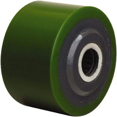 Hamilton - 3-1/4 Inch Diameter x 2 Inch Wide, Polyurethane on Cast Iron Caster Wheel - 575 Lb. Capacity, 2-1/4 Inch Hub Length, 1-3/16 Inch Axle Diameter, Plain Bore Bearing - Eagle Tool & Supply