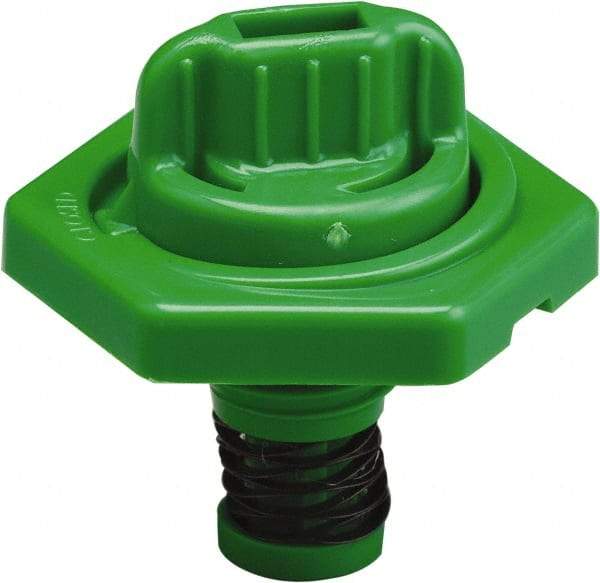 Trico - 4 Gal Capacity Polyethylene Oil Storage System - 7" Straight Spout, Green - Eagle Tool & Supply