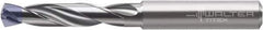Walter-Titex - 4.2mm 140° Spiral Flute Solid Carbide Screw Machine Drill Bit - Tinal Finish, Right Hand Cut, 24mm Flute Length, 66mm OAL, X-treme Inox Point, Straight Shank, Through Coolant - Eagle Tool & Supply